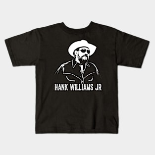 Hank Williams Jr Classic Vintage Kids T-Shirt